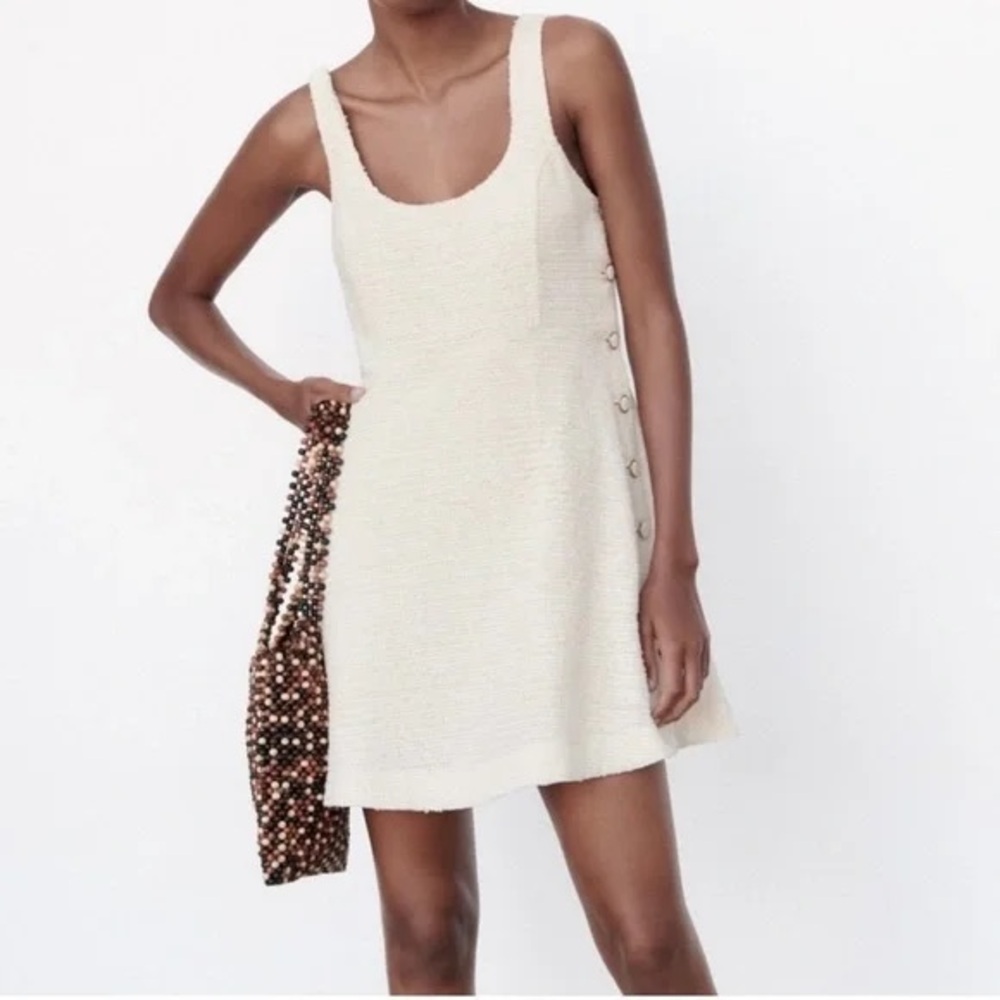 NWT Zara Tweed Sleeveless Dress